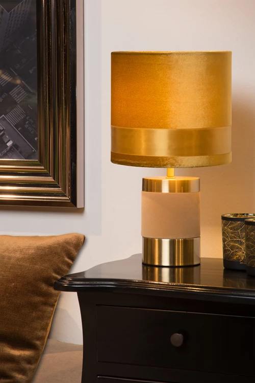 Lucide EXTRAVAGANZA FRIZZLE - Tischlampe - Ø 18 cm - 1xE14 - Gelb - Atmosphäre 2